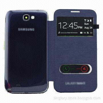 Leather Case for Samsung Galaxy Note 3/N9000 with S-view Cover, OEM and ODM Orders Welcomed